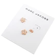 【MARC JACOBS 馬克賈伯】品牌雛菊鑲鑽花朵造型時尚耳環(玫瑰金)