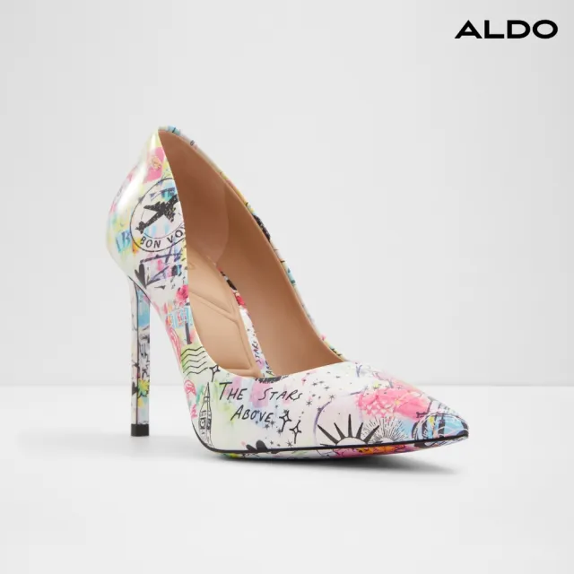 【ALDO】STESSY2.0-百搭尖頭細跟高跟鞋-女鞋(花紋色)