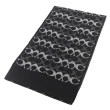 【COACH】滿版CC Logo 羊毛及金屬纖維圍巾(黑色)