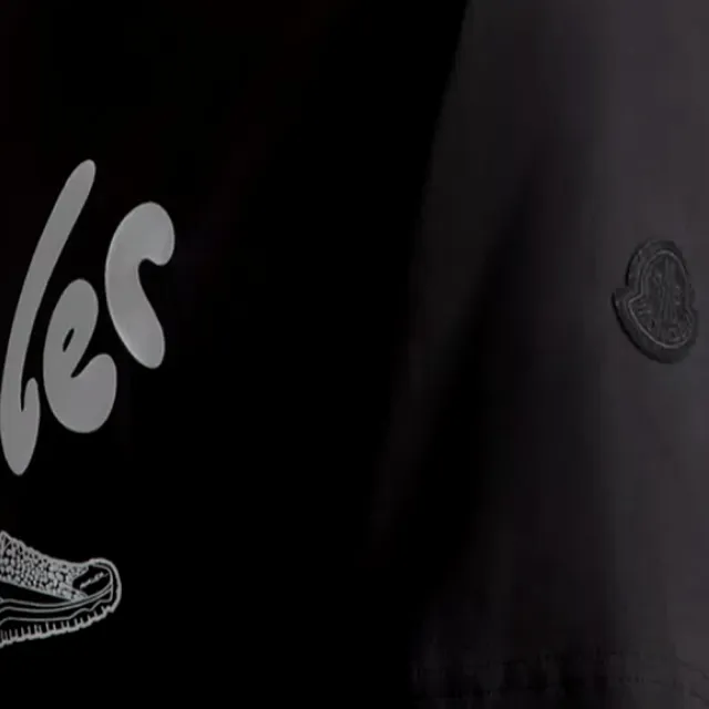 【MONCLER】新款 男款 RUNNING 印花LOGO短袖T恤-黑色(S號、M號、L號、XL號、XXL號)