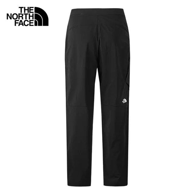 【The North Face 官方旗艦】北面男款黑色吸濕排汗涼感縮口褲｜87VVJK3