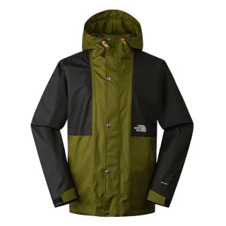 【The North Face 官方旗艦】北面男款黑綠拚接防水透氣衝鋒衣｜5JZJPIB