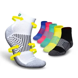 【Asedo 亞斯多】MIT台灣製造銀離子足弓鐵人短襪(單雙入-林力仁推薦)