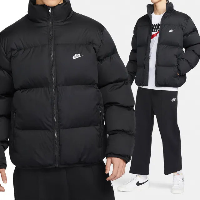 NIKE 耐吉 AS M NK CLUB PUFFER JKT 男款 黑色 運動 休閒 長袖 羽絨 外套 FB7369-010