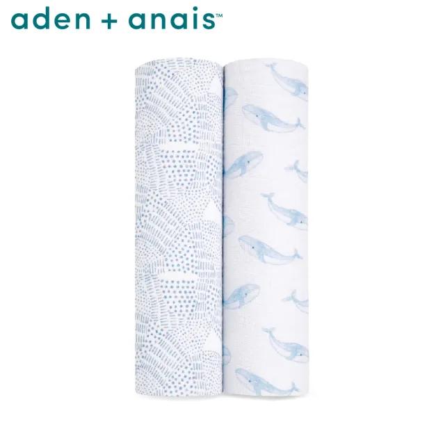 【aden+anais 官方直營】有機棉多功能包巾2入(7款)