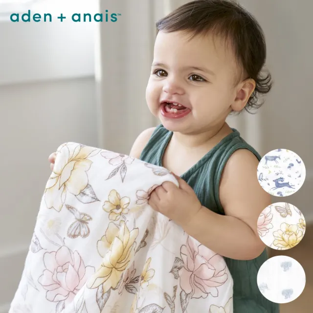【aden+anais 官方直營】有機棉舒適厚毯(7款)