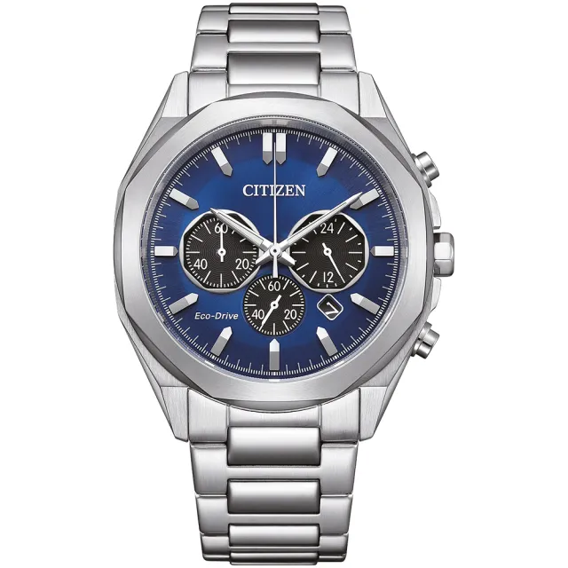 【CITIZEN 星辰】光動能紳士計時手錶 送行動電源(CA4590-81L)