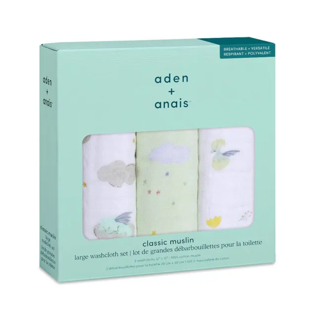 【aden+anais】方巾3入(玉兔迎春/飛龍在天)