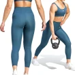 【adidas 愛迪達】OPT ST 78 TIG 女款 綠色 訓練 健身 瑜珈 口袋 彈性 排濕 緊身褲 束褲 長褲 IJ6824