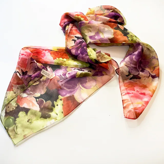 【iTa.a】100%義大利制造二合一絲巾禮盒組(40×160cm長方巾＋53×53cm小方巾－Aa17)