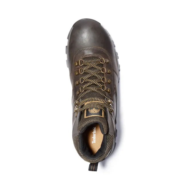 【Timberland】男款深棕色防水中筒健行鞋(2730R242)