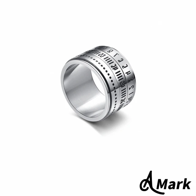 A MARKA MARK 鈦鋼戒指 旋轉戒指/時光流轉旋轉時刻316L鈦鋼戒指(3色任選)