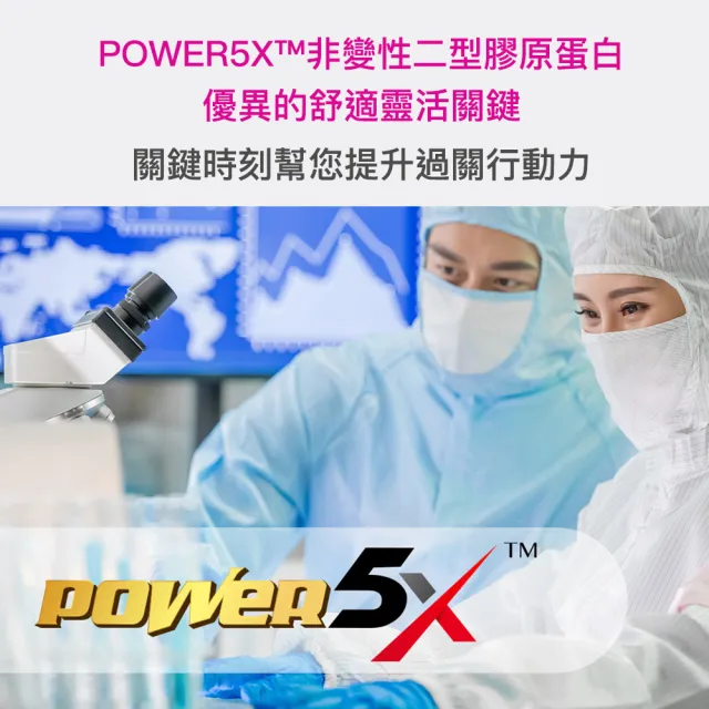 【大研生醫】POWER5X五倍強化二型膠原蛋白4盒(共120粒)