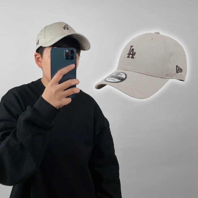 NEW ERA 棒球帽 MLB 灰 棕 940帽型 可調式帽圍 洛杉磯道奇 LAD 小標 老帽 帽子(NE13957217)