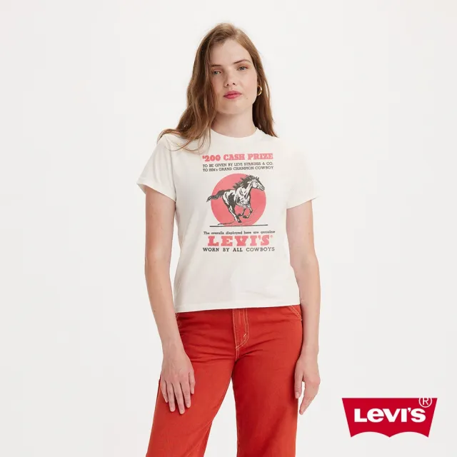 【LEVIS 官方旗艦】女款 短袖Tee恤 / 美式圖案 人氣新品 A2226-0080