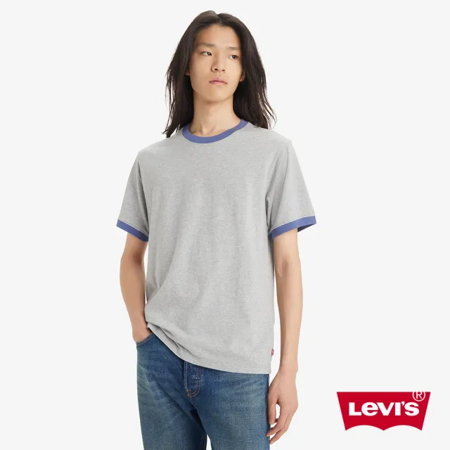 【LEVIS 官方旗艦】男款 短袖T恤 / 運動滾邊 / 撞色款 人氣新品 A7702-0002