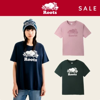 【Roots】Roots 男女款-經典海狸LOGO短袖上衣(多色可選)