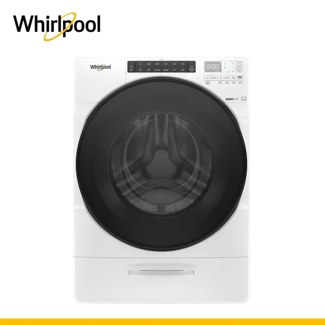 【Whirlpool 惠而浦】58H快配17公斤 Load & Go蒸氣洗脫烘變頻滾筒洗衣機(8TWFC6820LW)