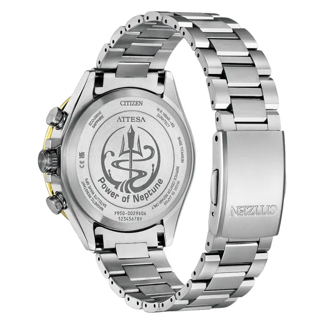 【CITIZEN 星辰】GENTS系列 韋禮安廣告款 海王星 GPS 鈦金屬光動能計時腕錶 母親節 禮物(CC4054-68L)