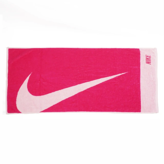 NIKE 耐吉NIKE 耐吉 Jacquard 毛巾 運動 瑜珈 登山 居家 80x35cm LOGO 粉(AC2383-664)