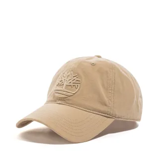 【Timberland】中性淺米色棉質帆布棒球帽(A1E9M269)