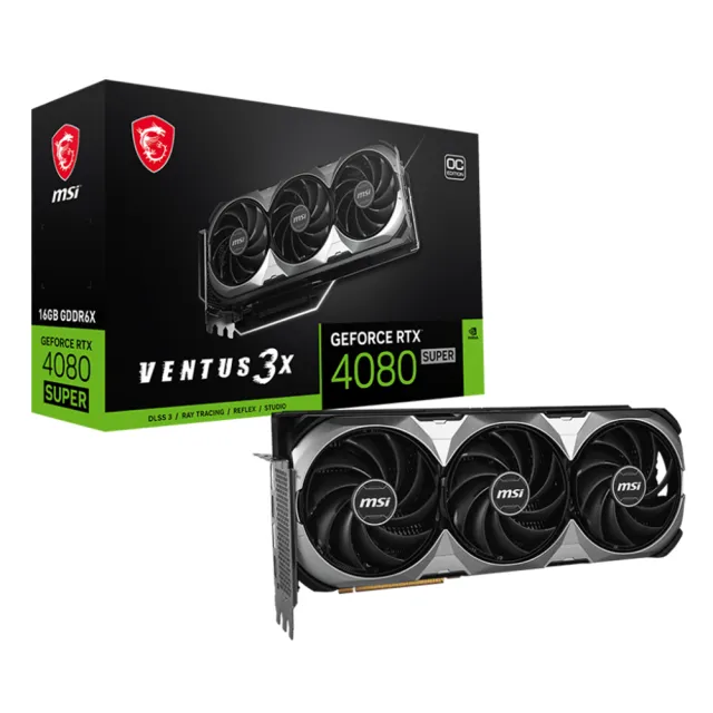 【MSI 微星】GeForce RTX 4080 SUPER 16G VENTUS 3X OC 顯示卡