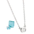 【Tiffany&Co. 蒂芙尼】925純銀-明亮切割圓形鑽石墜飾女用項鍊(10分鑽)