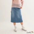 【Arnold Palmer 雨傘】女裝-涼感單寧A字牛仔半身裙(淺藍色)