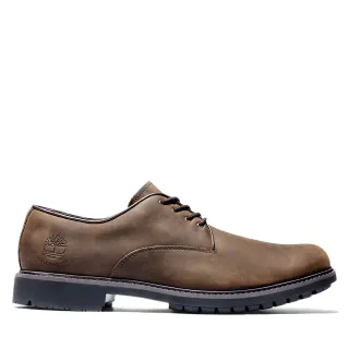【Timberland】男款深棕色防水皮革休閒鞋(5550R242)