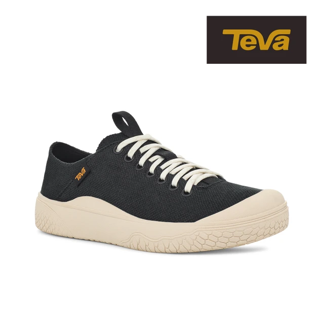 TEVA 女帆布鞋 戶外兩穿式懶人鞋/休閒鞋/帆布鞋 後腳跟可踩 Terra Canyon 原廠(黑色-TV1134369BLK)