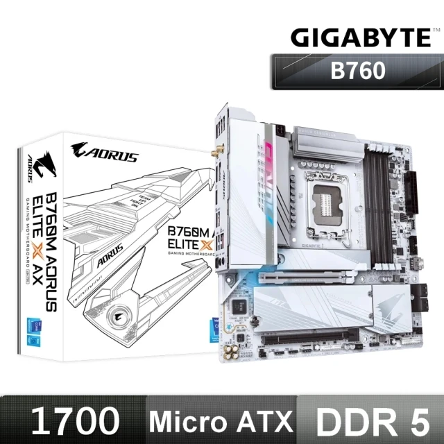 【GIGABYTE 技嘉】B760M AORUS ELITE X AX 主機板