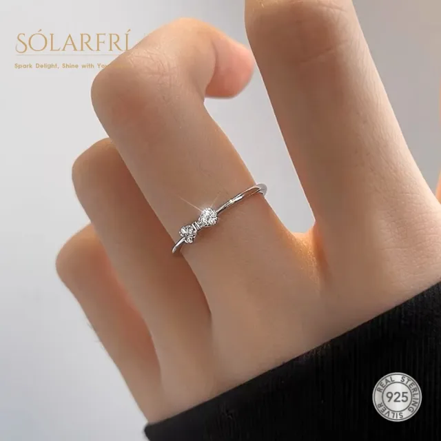 【SOLARFRi】輕奢閃耀戒指｜可調整戒圍大小禮盒包裝(閨蜜求婚女友老婆情人生日禮物)