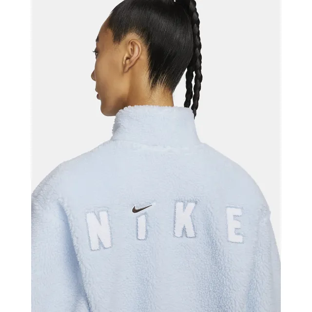 【NIKE 耐吉】刷毛外套 羊羔絨 休閒 AS W NSW COZY JKT SHERPA 女款 藍(FV4009423)