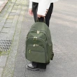 【OMC】纖美大容量旅行休閒後背包23420(附胸扣-經典綠)