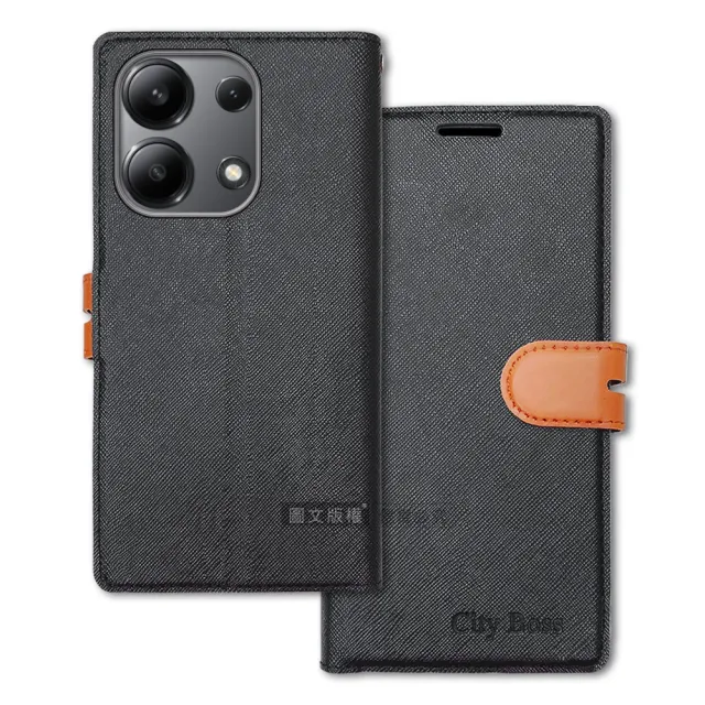 【CITY都會風】紅米Redmi Note 13 4G 插卡立架磁力手機皮套 有吊飾孔
