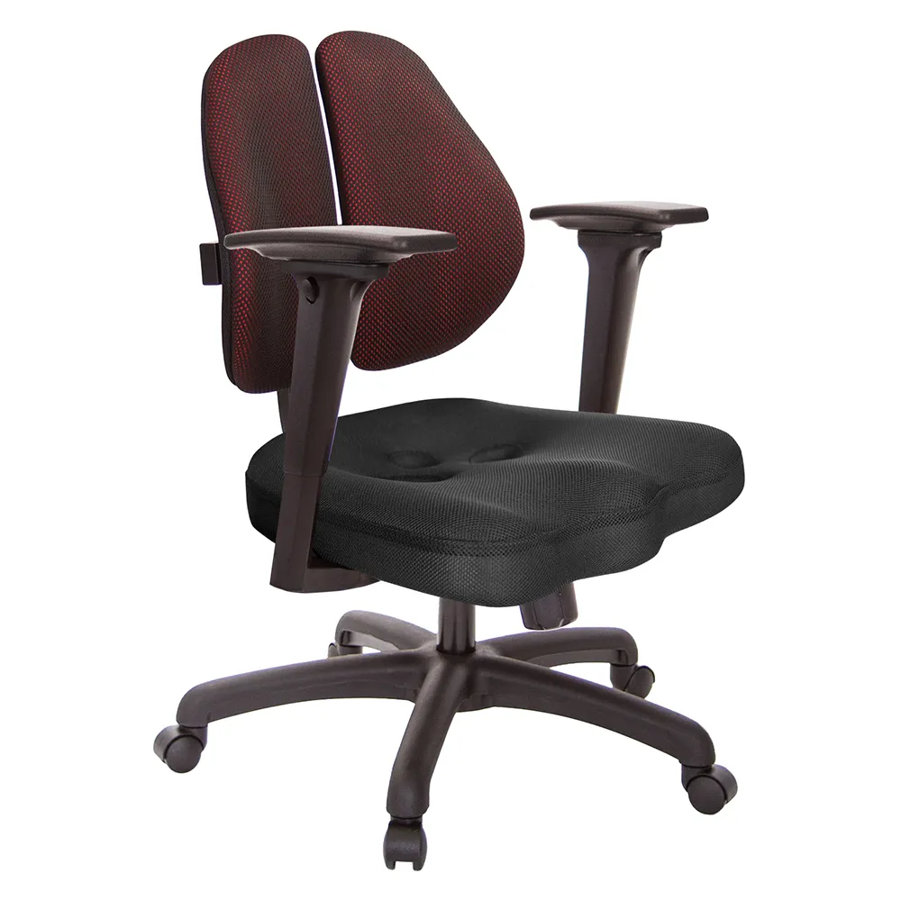 【GXG 吉加吉】短背美臀  3D升降扶手  雙背椅(TW-2503 E9)