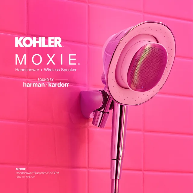 【KOHLER】MOXIE 2.0 藍牙魔音手持花灑 鉻色(配備Harman Kardon藍牙無線喇叭)