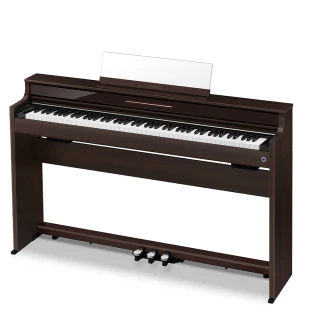 【CASIO 卡西歐】APS450 棕色 數位鋼琴 電鋼琴 窄款首選 優雅纖細(CASIO原廠經銷)