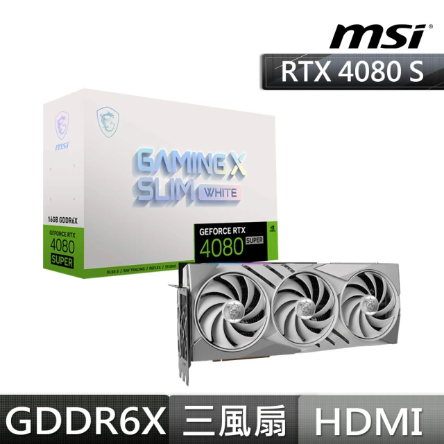 MSI 微星 GeForce RTX 4080 SUPER 16G GAMING X SLIM WHITE 顯示卡