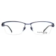 【Masaki 松島正樹】半框光學眼鏡 日本鈦 type S系列(銀 深藍#MFT5081 C2)