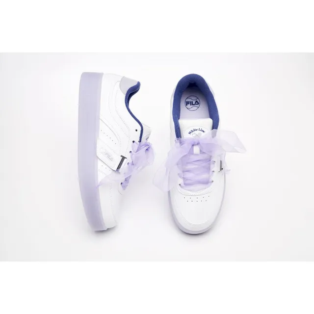 【FILA官方直營】女鞋 Jelly 緞帶板鞋 小白鞋 休閒鞋-紫(5-C336Y-194)