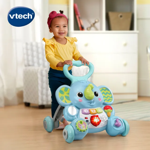 【Vtech】趣味小象聲光學步車(啟蒙學步的每一步)