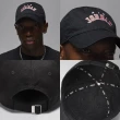 【NIKE 耐吉】棒球帽 Jordan Club 黑 紅 可調式帽圍 刺繡 喬丹 老帽 帽子 男女款(FV5301-010)