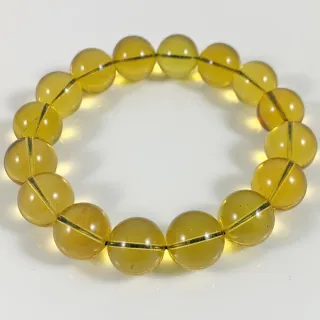 金玉滿堂琥珀之王珍稀變彩藍珀手串