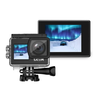 【SJCAM】SJ4000 Dual 加送64G卡 4K雙螢幕 WIFI 運動攝影機/行車記錄