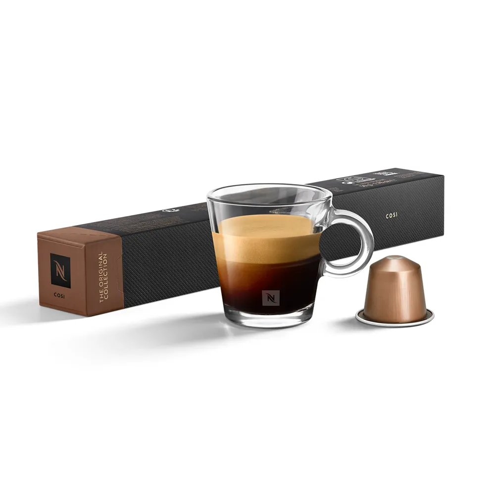 【Nespresso】Cosi科斯咖啡膠囊_溫和且帶有細緻的烘烤味(10顆/條;僅適用於Nespresso膠囊咖啡機)