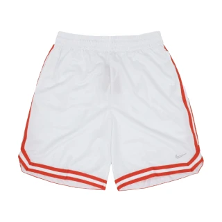 【NIKE 耐吉】球褲 DNA 男款 白 紅 速乾 網眼 抽繩 拉鍊口袋 籃球 運動 短褲(FN2652-121)