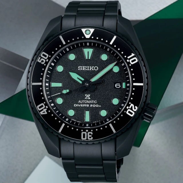 SEIKO 精工 官方授權 Prospex 限量 黑潮夜視 200米機械錶 SK034(6R35-03A0SD)