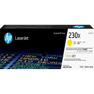 【HP 惠普】官方直營 Laser 230X 黃色原廠碳粉匣(W2302X)