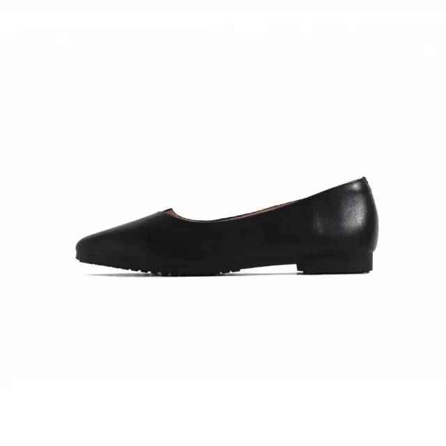 【KOKKO 集團】唯美拼接柔軟羊皮包鞋(黑色)